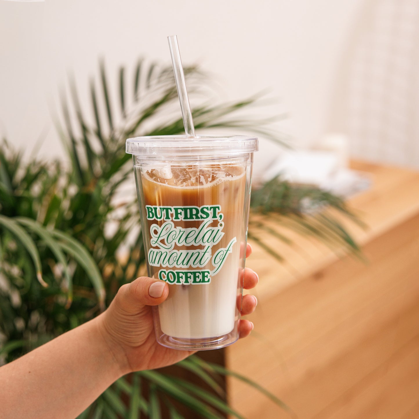 Lorelai Coffee Clear Reusable Tumbler (Gilmore Girls)