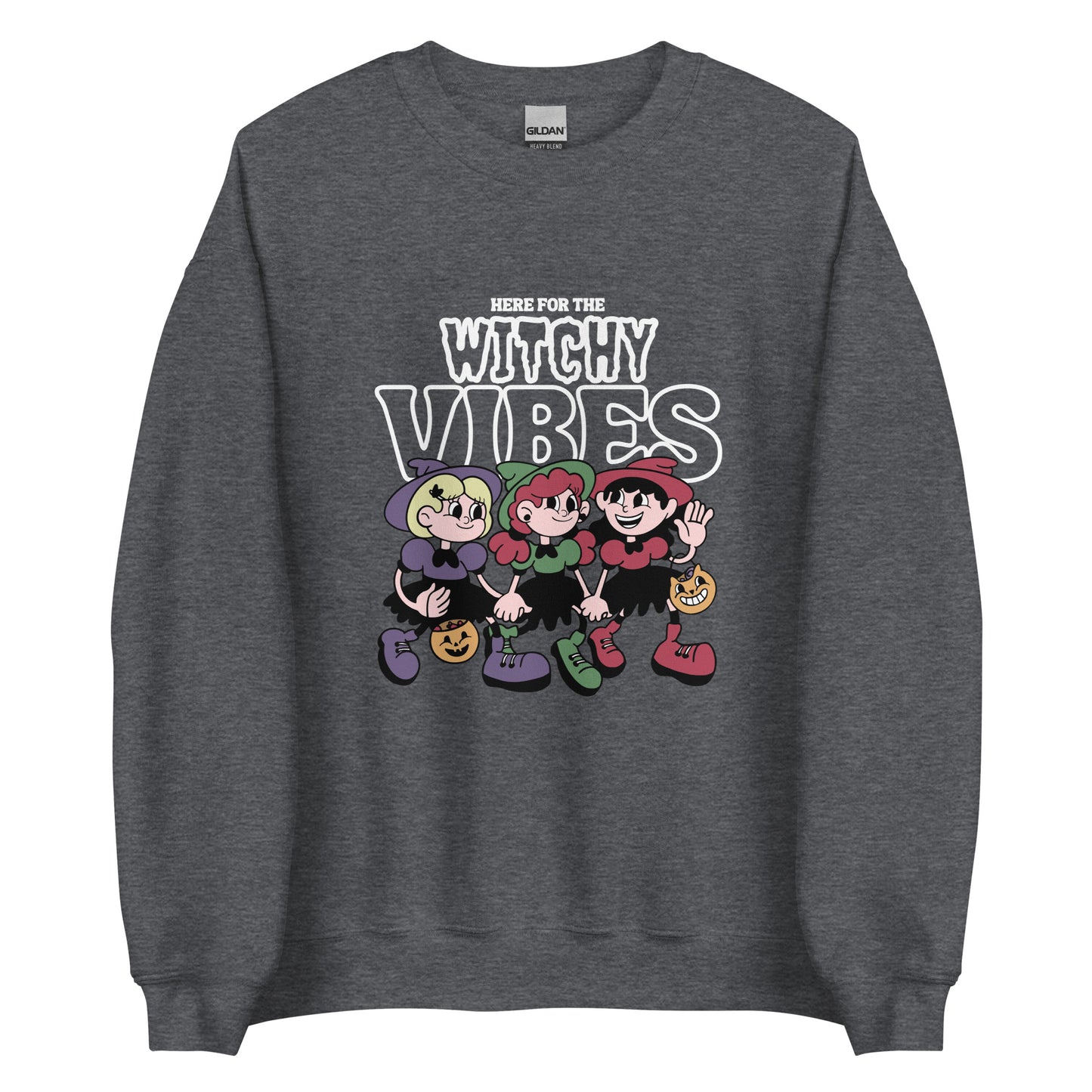 Here For The Witchy Vibes Unisex Crewneck Sweatshirt