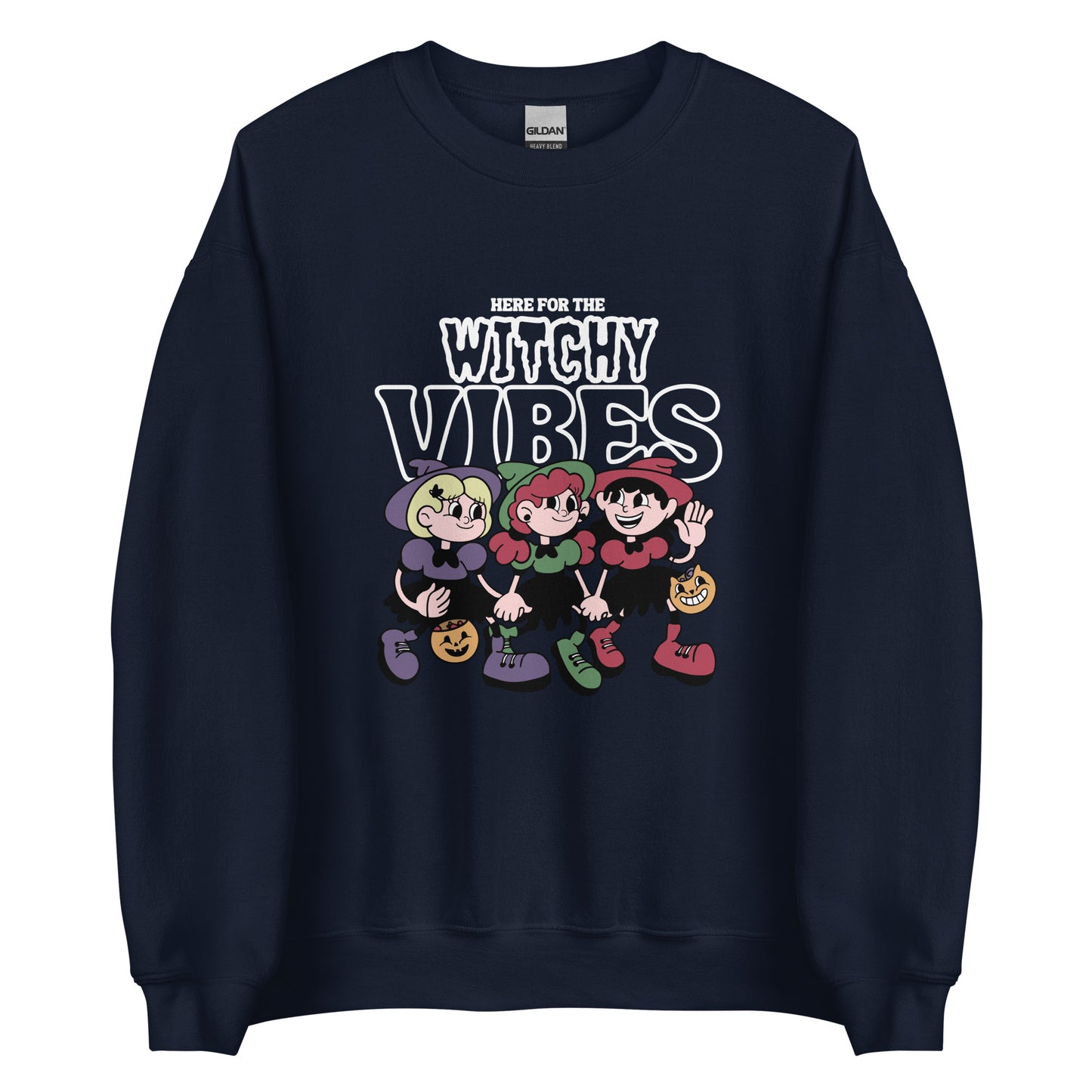 Here For The Witchy Vibes Unisex Crewneck Sweatshirt