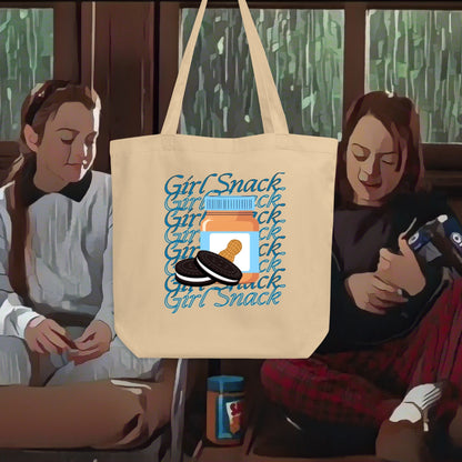 girl snack the parent trap oreos and peanut butter lindsay lohan tote bag gifts for her merchandise