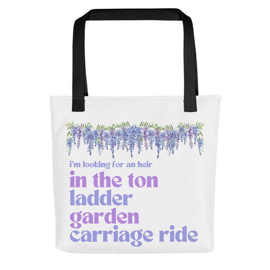 bridgerton tote bag a man in finance polin 