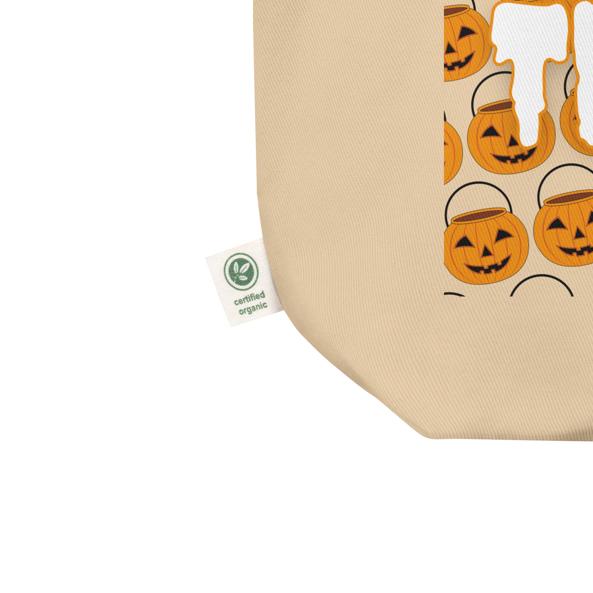 trick or tret eco tote canvas bag sustainable switch keepsake kids year age costume plasticbucket replacement halloween candy boo thang pumpkin jack o lantern certified organic