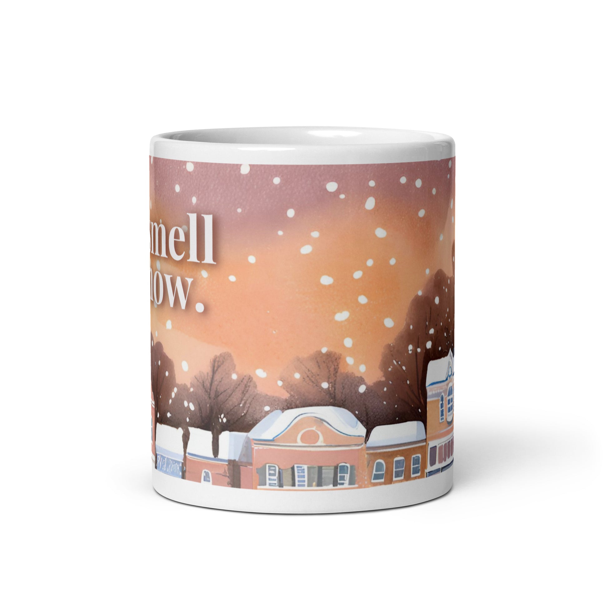 i smell snow lorelai gilmore girls stars hollow ceramic mug merchandse gifts for her coffee tea winter cozy season