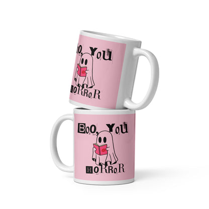 Boo You Horror White Glossy Mug